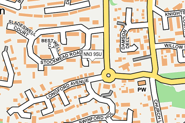 NN3 9SU map - OS OpenMap – Local (Ordnance Survey)