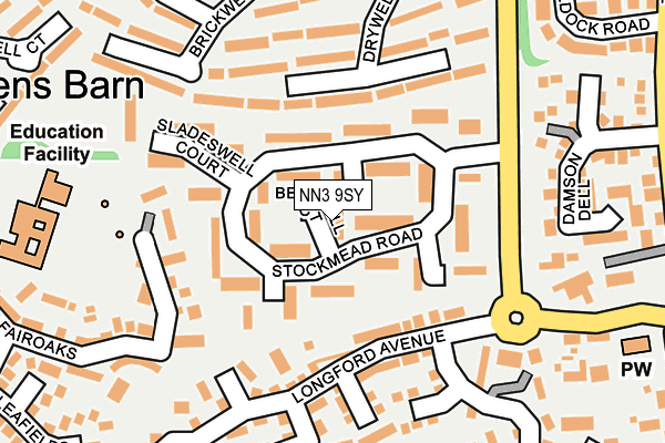 NN3 9SY map - OS OpenMap – Local (Ordnance Survey)