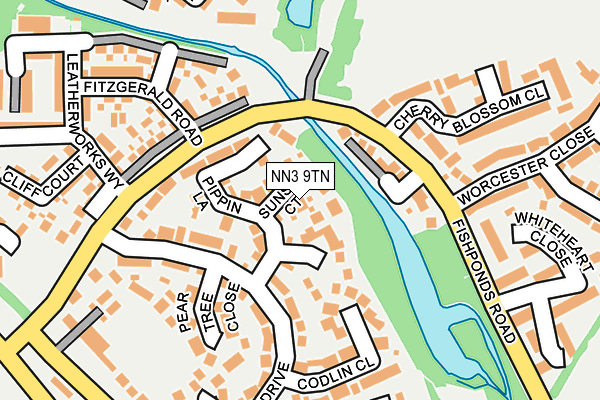 NN3 9TN map - OS OpenMap – Local (Ordnance Survey)