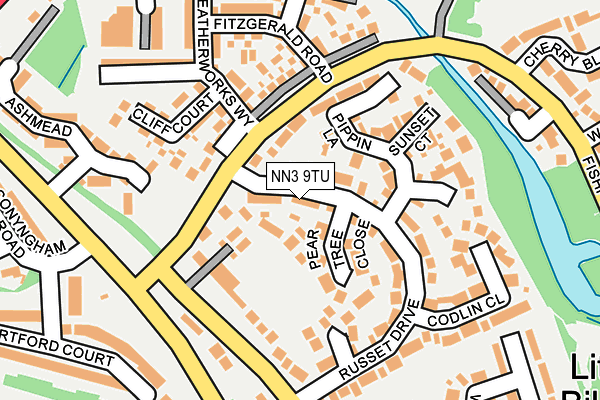 NN3 9TU map - OS OpenMap – Local (Ordnance Survey)