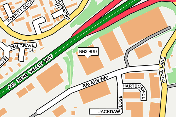 NN3 9UD map - OS OpenMap – Local (Ordnance Survey)