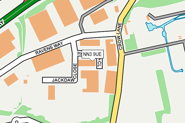 NN3 9UE map - OS OpenMap – Local (Ordnance Survey)