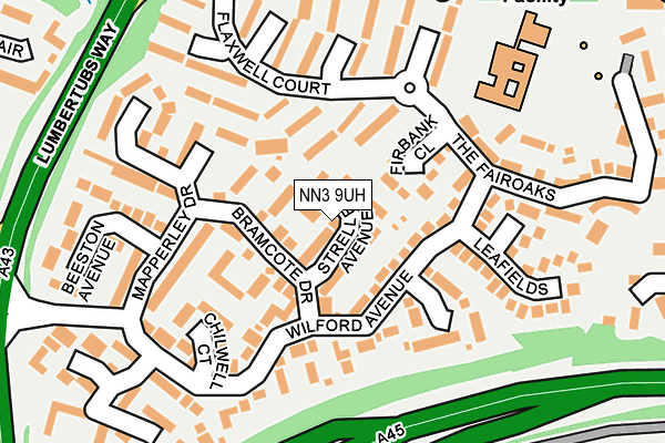 NN3 9UH map - OS OpenMap – Local (Ordnance Survey)