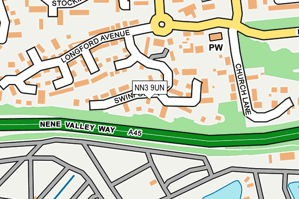 NN3 9UN map - OS OpenMap – Local (Ordnance Survey)