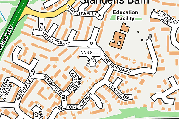 NN3 9UU map - OS OpenMap – Local (Ordnance Survey)
