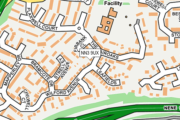 NN3 9UX map - OS OpenMap – Local (Ordnance Survey)