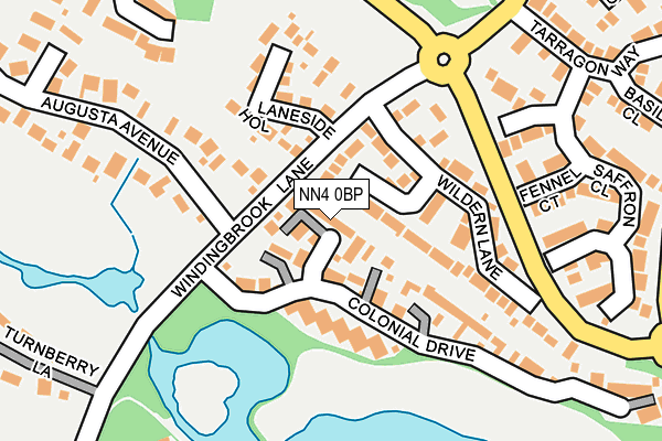 NN4 0BP map - OS OpenMap – Local (Ordnance Survey)