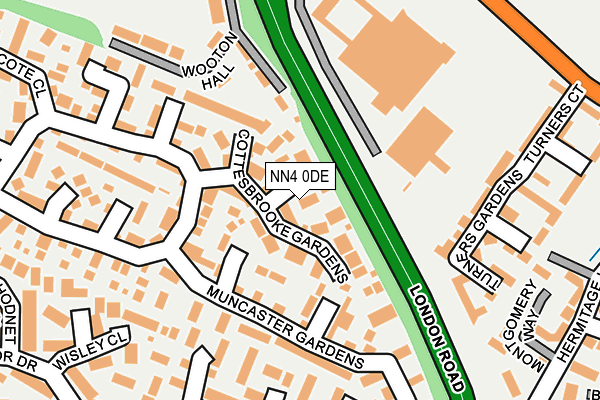 NN4 0DE map - OS OpenMap – Local (Ordnance Survey)