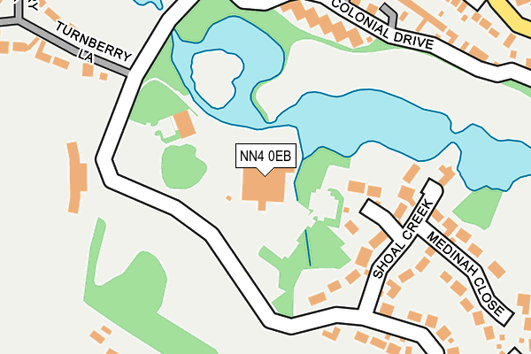 NN4 0EB map - OS OpenMap – Local (Ordnance Survey)
