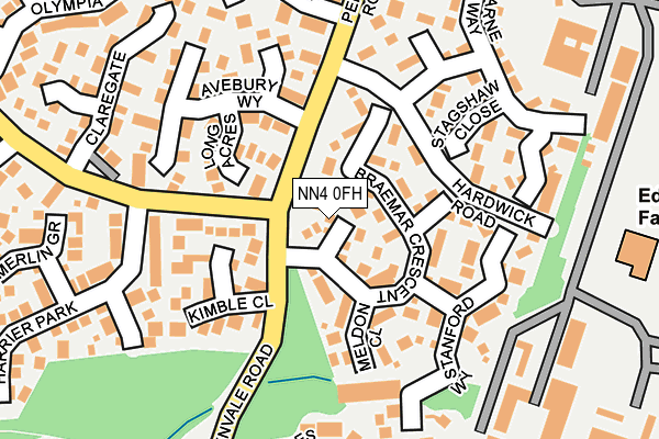 NN4 0FH map - OS OpenMap – Local (Ordnance Survey)