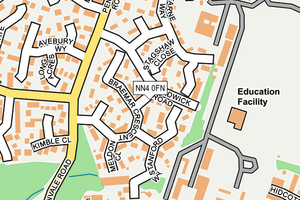 NN4 0FN map - OS OpenMap – Local (Ordnance Survey)