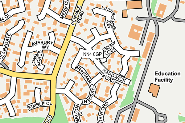 NN4 0GP map - OS OpenMap – Local (Ordnance Survey)
