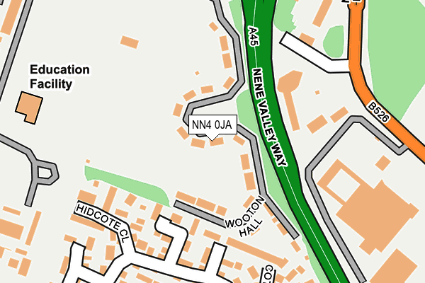 NN4 0JA map - OS OpenMap – Local (Ordnance Survey)