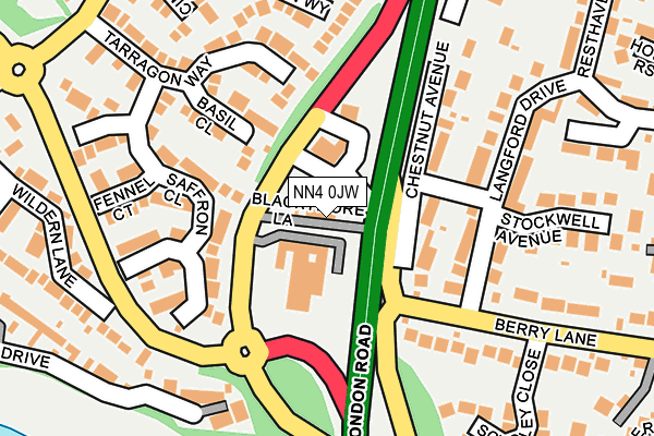 NN4 0JW map - OS OpenMap – Local (Ordnance Survey)