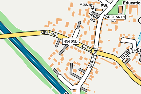 NN4 0ND map - OS OpenMap – Local (Ordnance Survey)