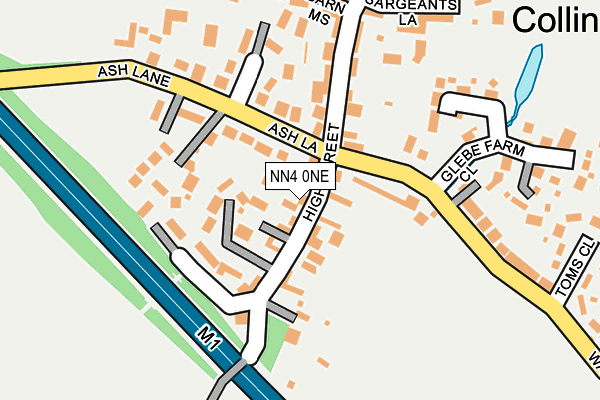 NN4 0NE map - OS OpenMap – Local (Ordnance Survey)