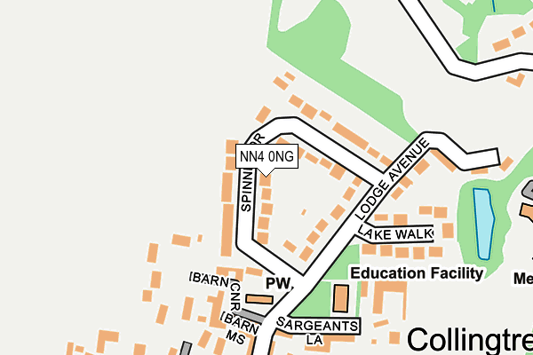 Map of WINTERFIELDS PROPERTY LIMITED at local scale