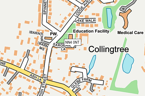 Map of RJW FLOORING LTD at local scale