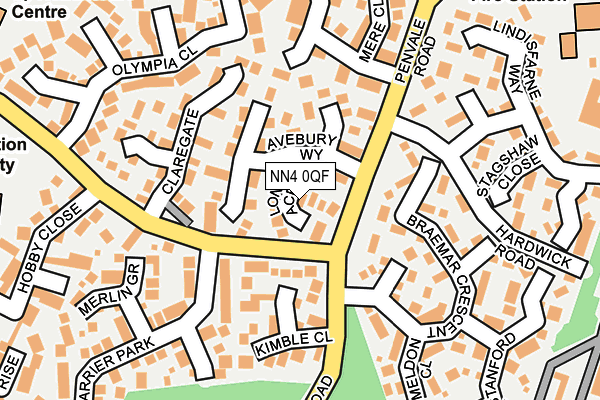 NN4 0QF map - OS OpenMap – Local (Ordnance Survey)