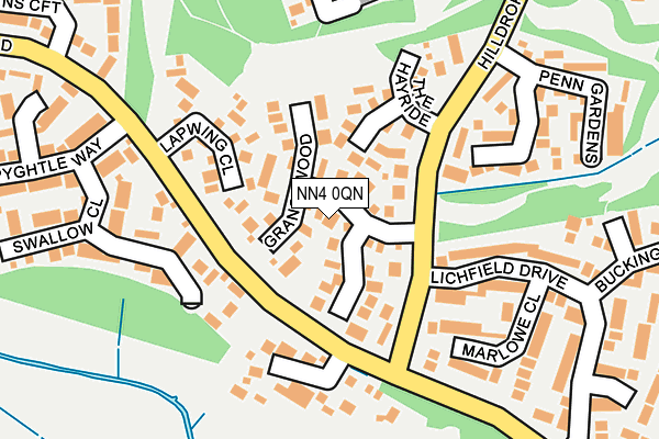 NN4 0QN map - OS OpenMap – Local (Ordnance Survey)