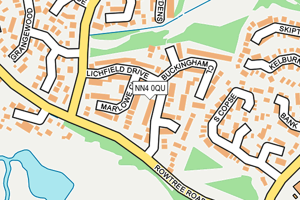 NN4 0QU map - OS OpenMap – Local (Ordnance Survey)