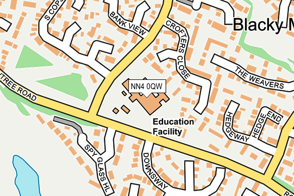 NN4 0QW map - OS OpenMap – Local (Ordnance Survey)