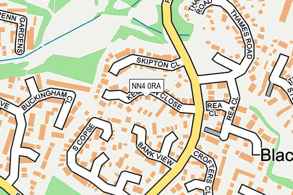 NN4 0RA map - OS OpenMap – Local (Ordnance Survey)