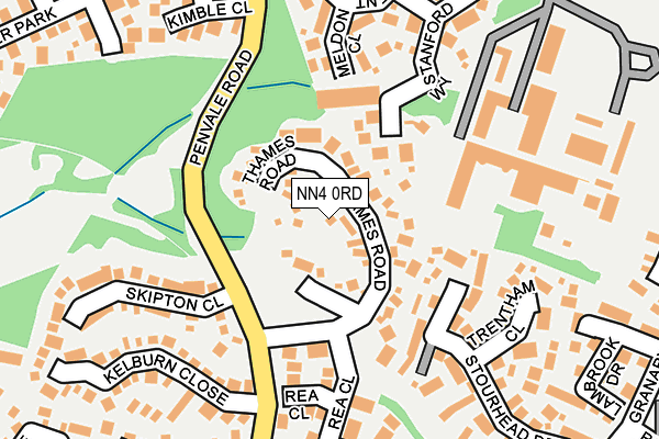 NN4 0RD map - OS OpenMap – Local (Ordnance Survey)