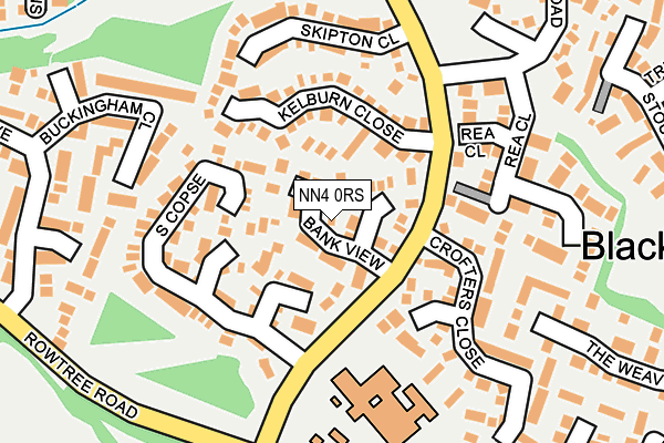NN4 0RS map - OS OpenMap – Local (Ordnance Survey)