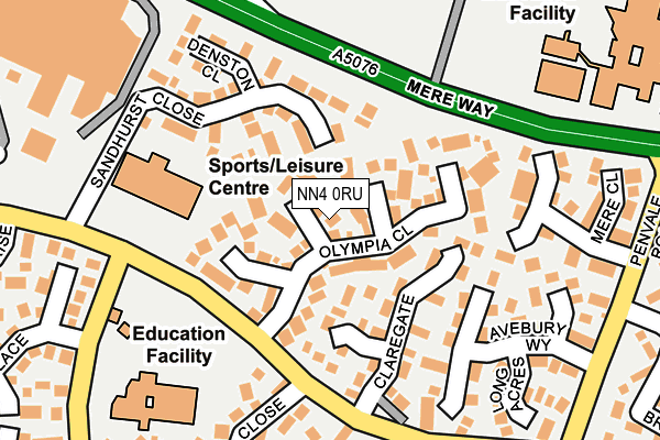 NN4 0RU map - OS OpenMap – Local (Ordnance Survey)
