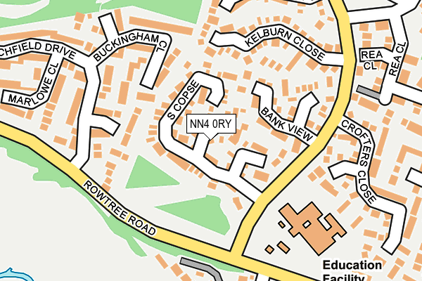 NN4 0RY map - OS OpenMap – Local (Ordnance Survey)