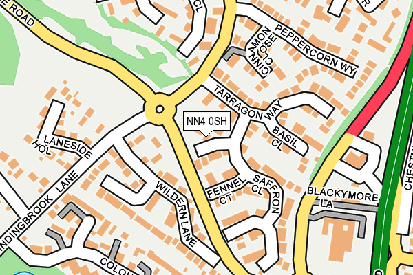 NN4 0SH map - OS OpenMap – Local (Ordnance Survey)