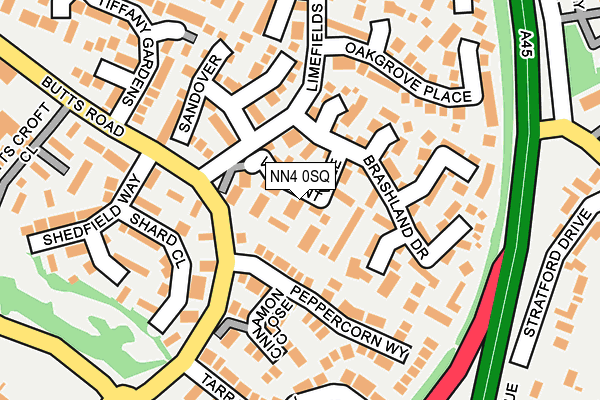 NN4 0SQ map - OS OpenMap – Local (Ordnance Survey)