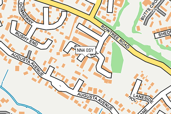 NN4 0SY map - OS OpenMap – Local (Ordnance Survey)