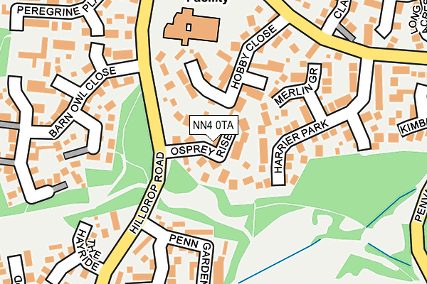 NN4 0TA map - OS OpenMap – Local (Ordnance Survey)