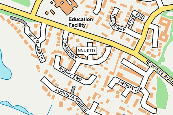 NN4 0TD map - OS OpenMap – Local (Ordnance Survey)