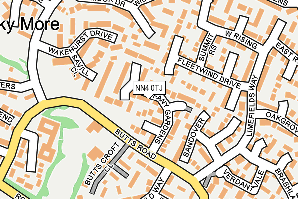 NN4 0TJ map - OS OpenMap – Local (Ordnance Survey)