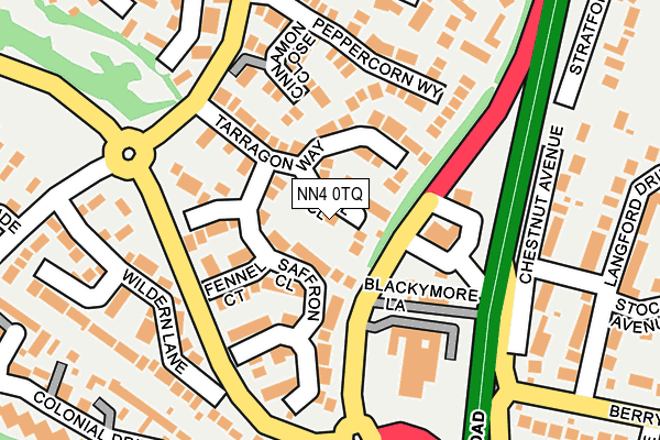 NN4 0TQ map - OS OpenMap – Local (Ordnance Survey)
