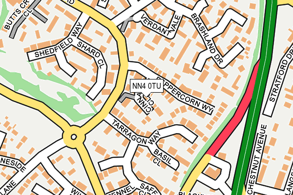 NN4 0TU map - OS OpenMap – Local (Ordnance Survey)