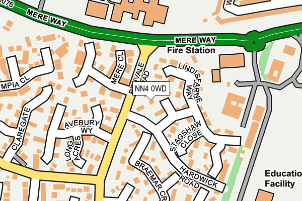 NN4 0WD map - OS OpenMap – Local (Ordnance Survey)