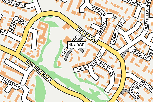 NN4 0WP map - OS OpenMap – Local (Ordnance Survey)