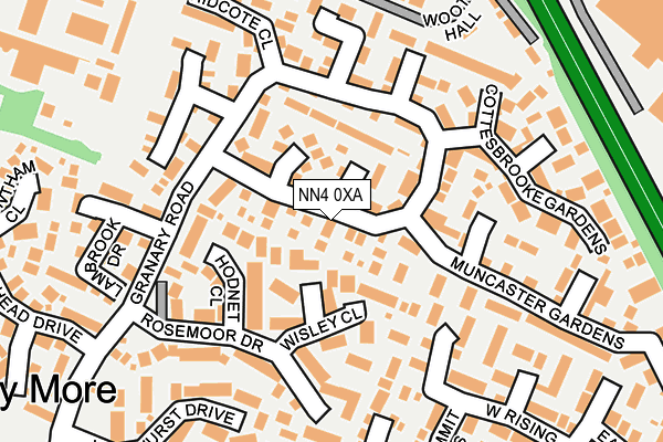 NN4 0XA map - OS OpenMap – Local (Ordnance Survey)