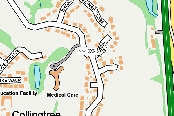 NN4 0XN map - OS OpenMap – Local (Ordnance Survey)