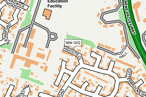 NN4 0XQ map - OS OpenMap – Local (Ordnance Survey)