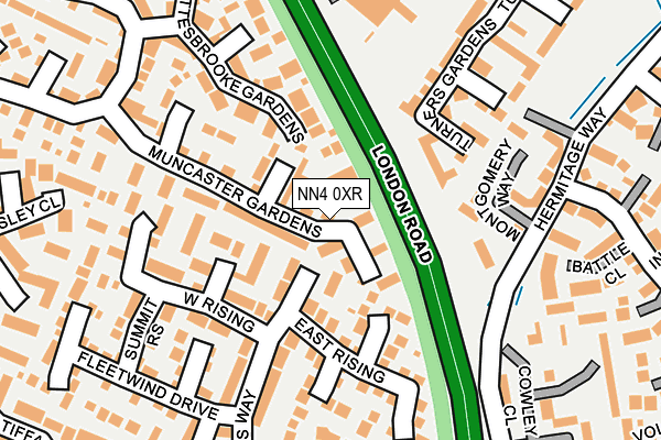 NN4 0XR map - OS OpenMap – Local (Ordnance Survey)