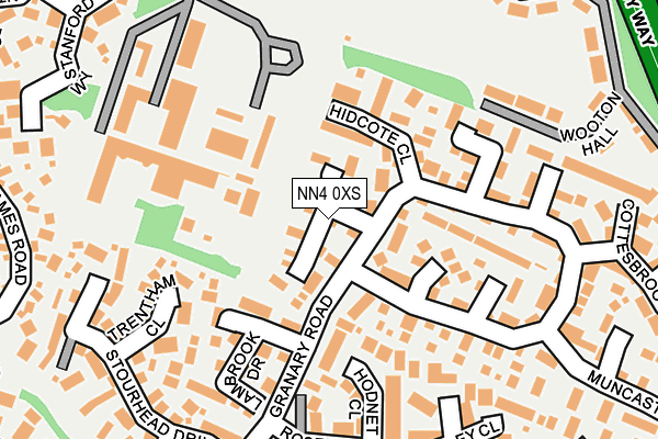 NN4 0XS map - OS OpenMap – Local (Ordnance Survey)