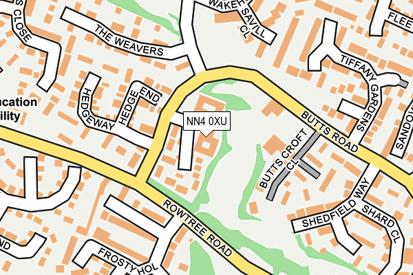 NN4 0XU map - OS OpenMap – Local (Ordnance Survey)