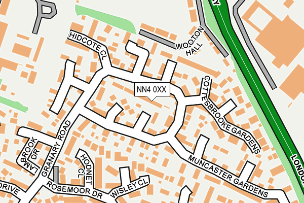 NN4 0XX map - OS OpenMap – Local (Ordnance Survey)
