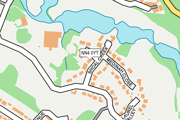 NN4 0YT map - OS OpenMap – Local (Ordnance Survey)