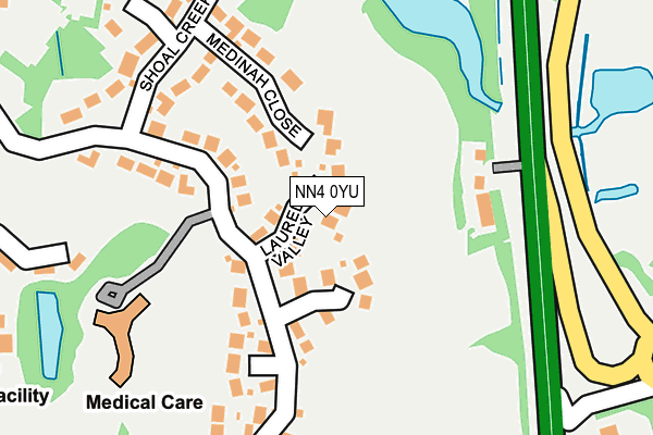 NN4 0YU map - OS OpenMap – Local (Ordnance Survey)